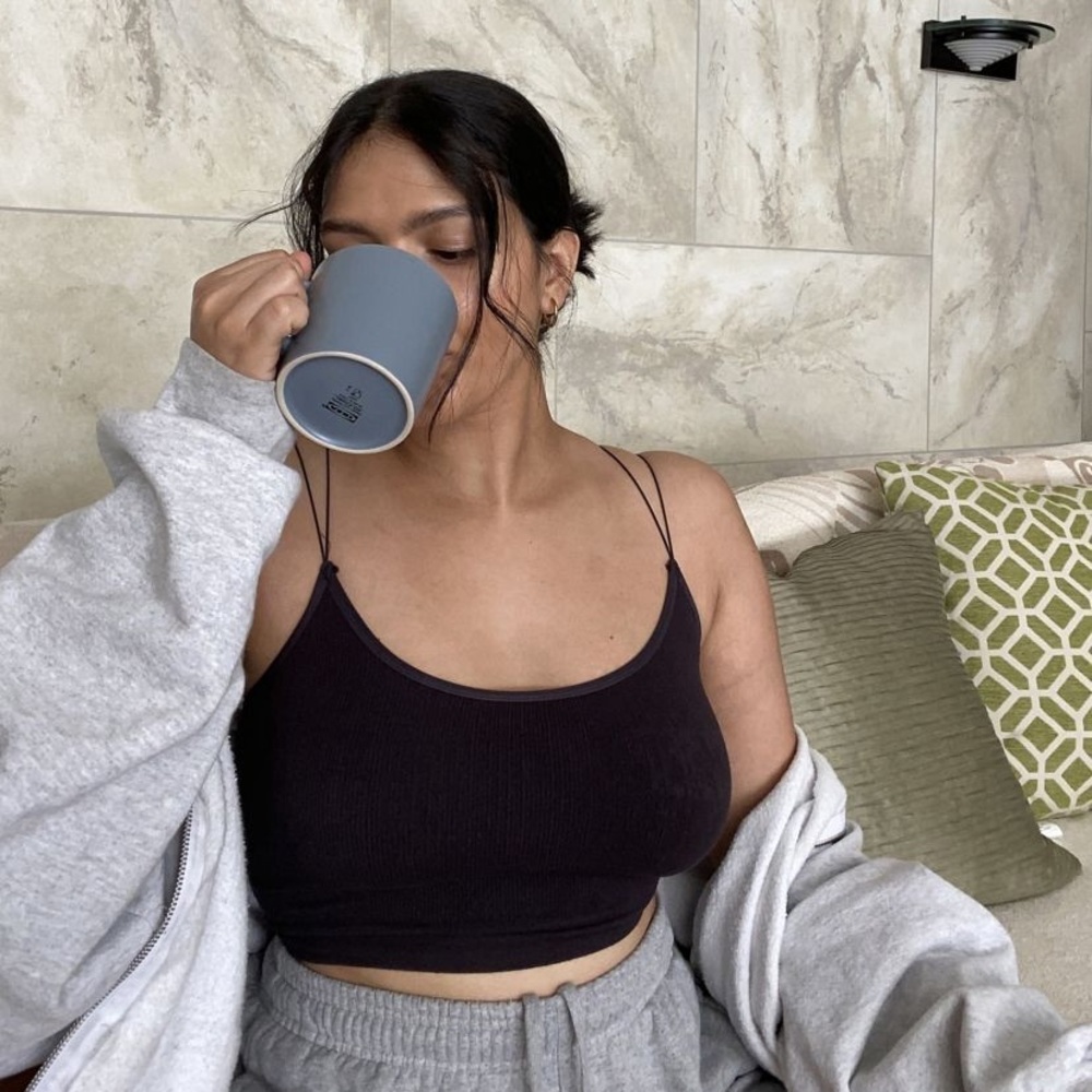UO Out from under // Black Markie Seamless Bra Top